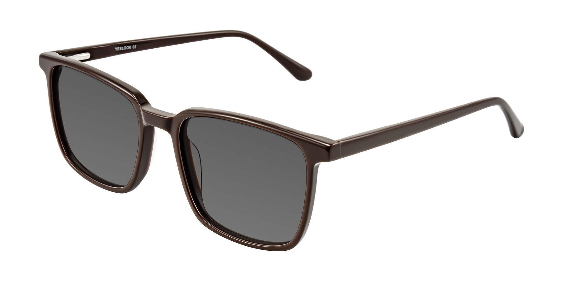 Angle of Murillo in Chocolate with Medium Gray Tinted Lenses