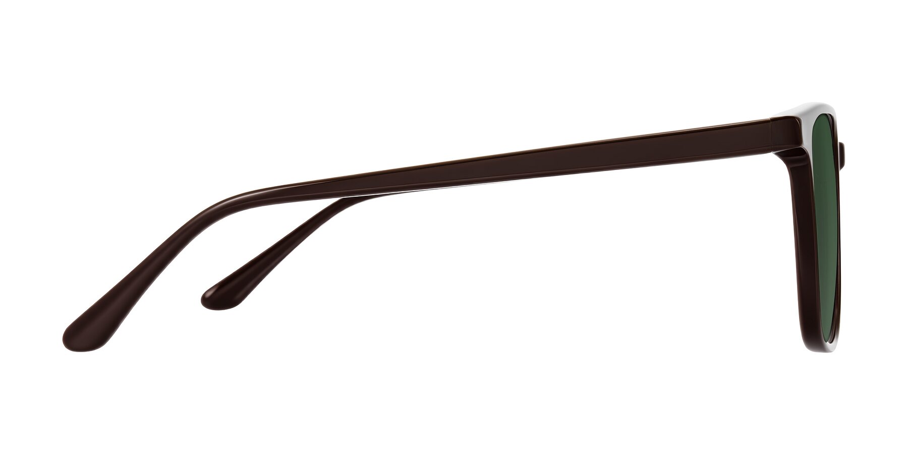 Side of Murillo in Chocolate with Green Tinted Lenses