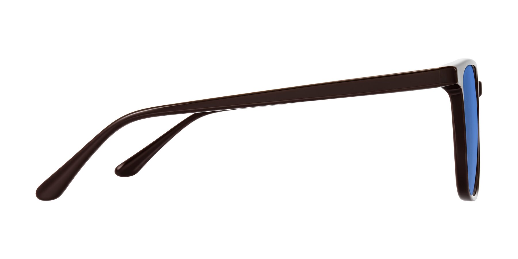 Side of Murillo in Chocolate with Blue Tinted Lenses
