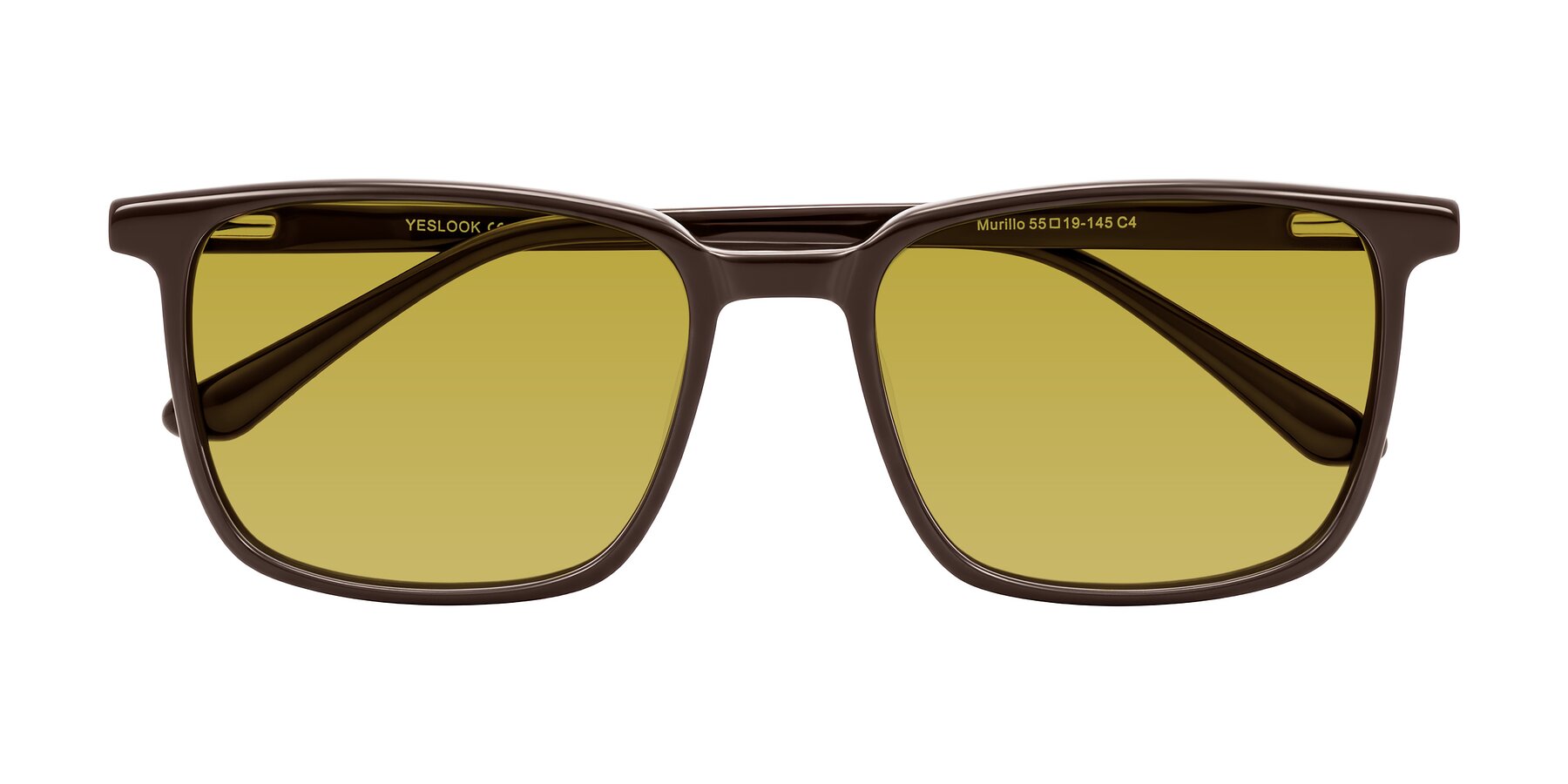 Folded Front of Murillo in Chocolate with Champagne Tinted Lenses