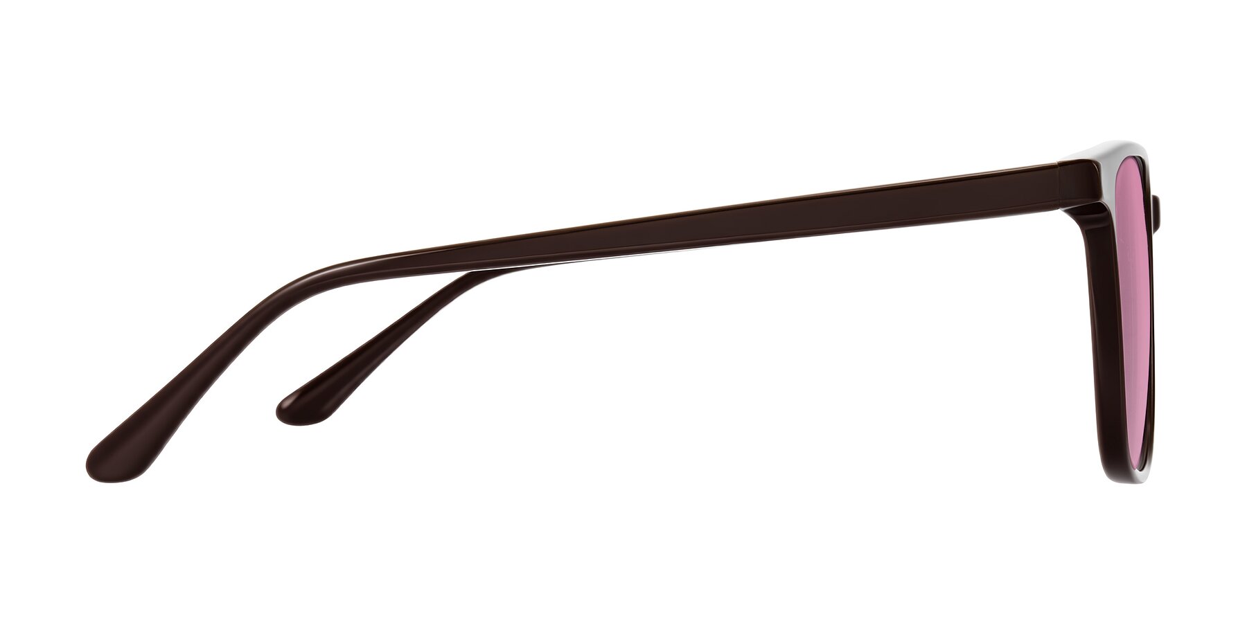 Side of Murillo in Chocolate with Medium Wine Tinted Lenses
