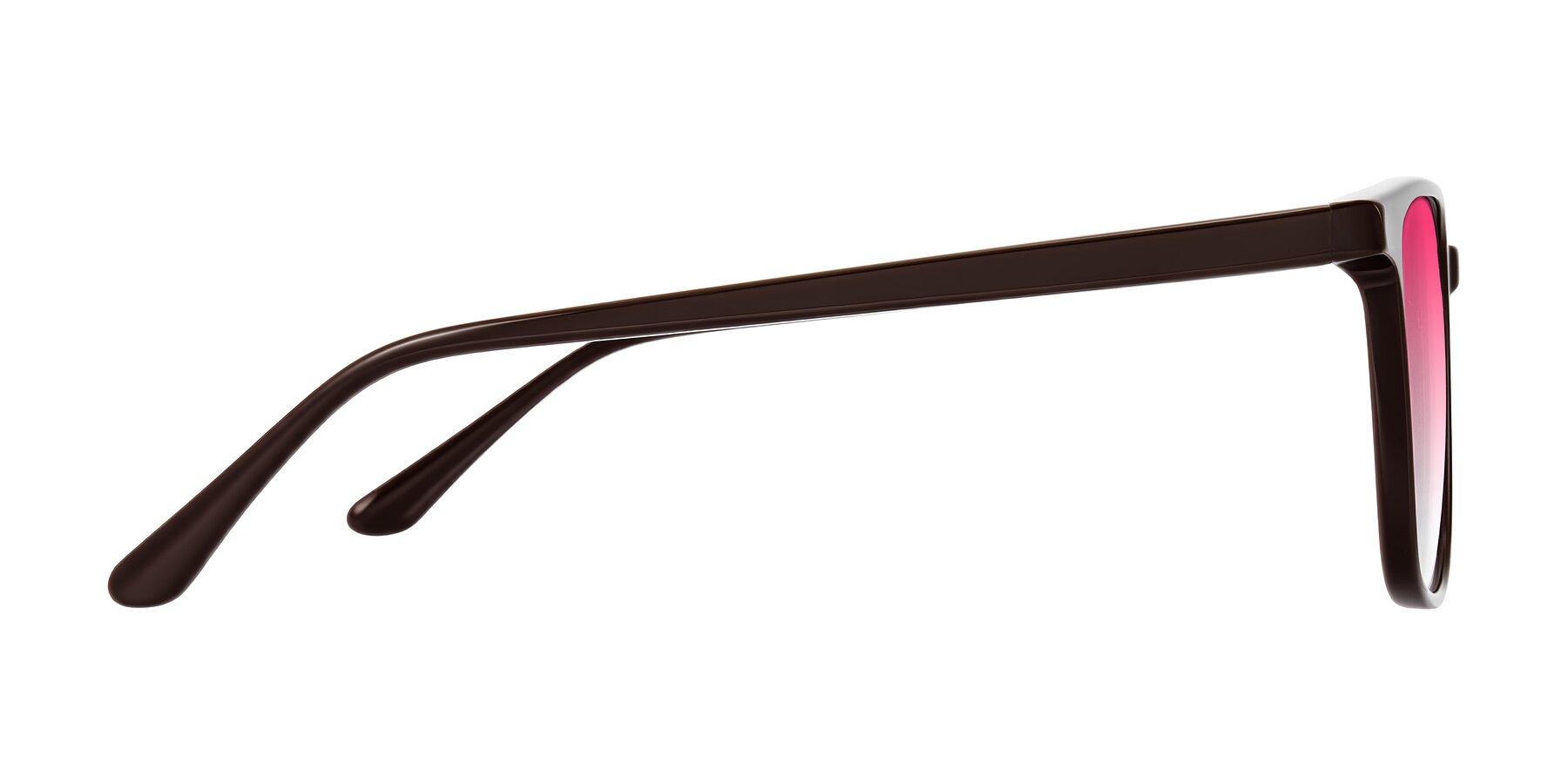 Side of Murillo in Chocolate with Pink Gradient Lenses