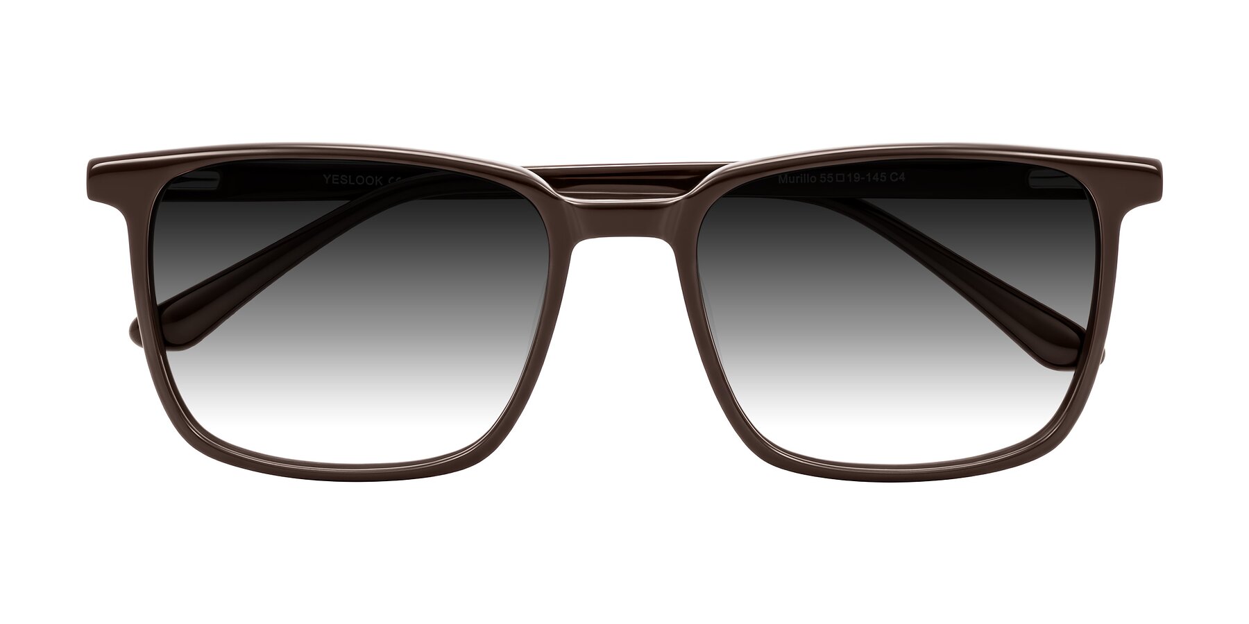 Folded Front of Murillo in Chocolate with Gray Gradient Lenses