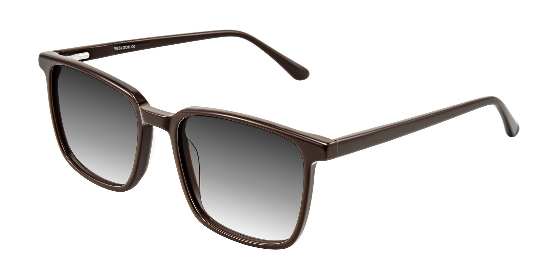 Angle of Murillo in Chocolate with Gray Gradient Lenses