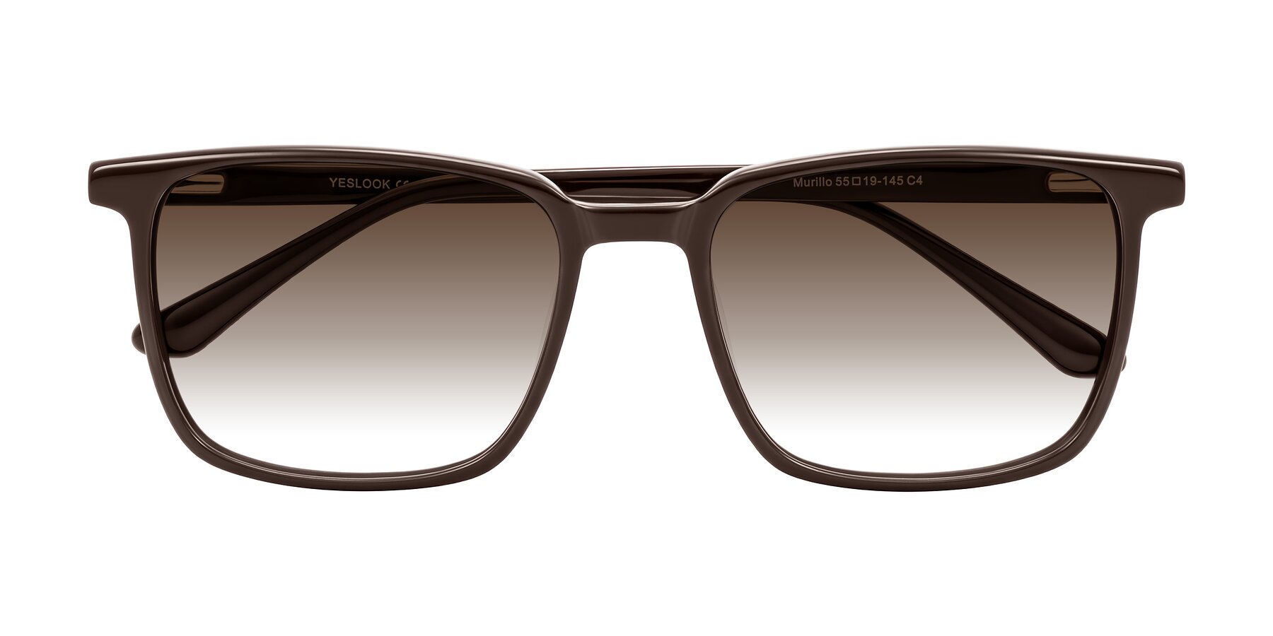 Folded Front of Murillo in Chocolate with Brown Gradient Lenses