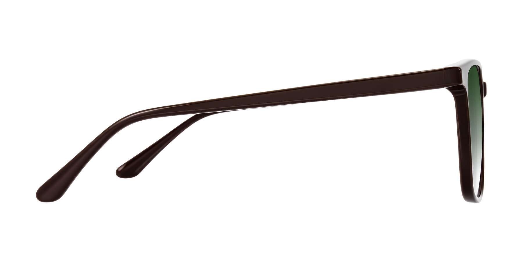 Side of Murillo in Chocolate with Green Gradient Lenses