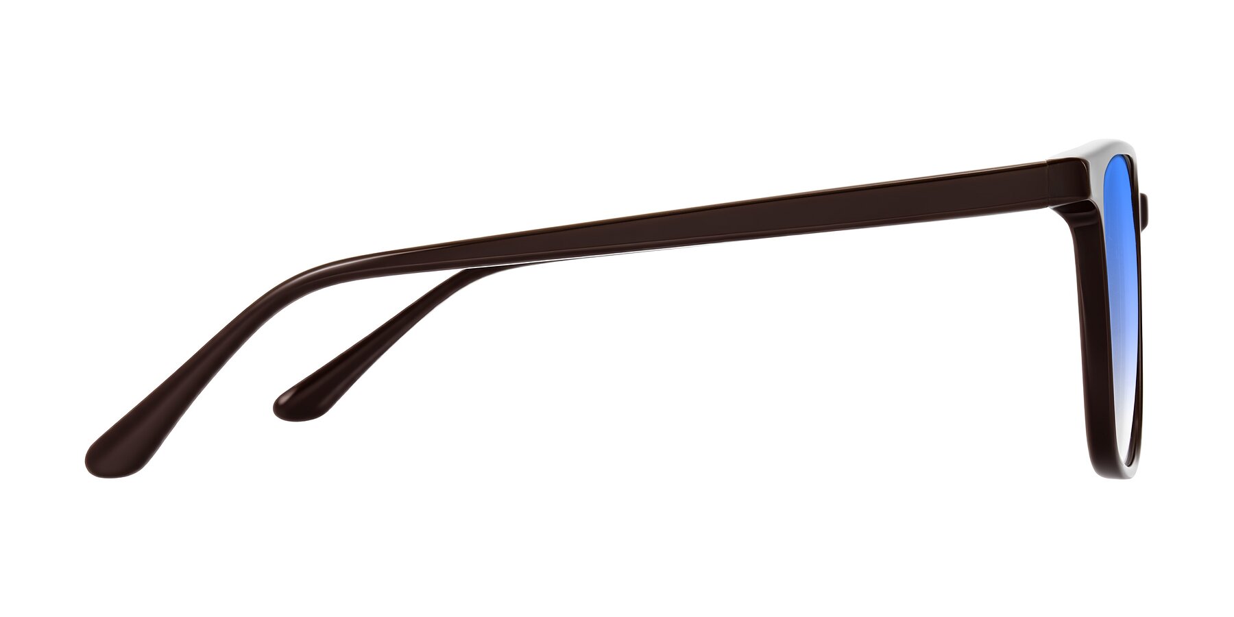 Side of Murillo in Chocolate with Blue Gradient Lenses