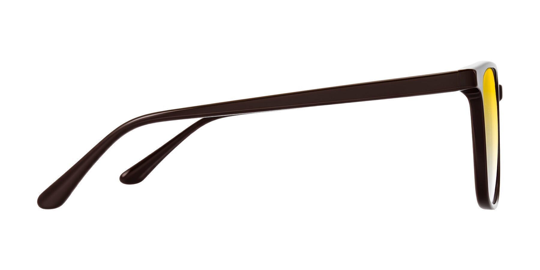 Side of Murillo in Chocolate with Yellow Gradient Lenses