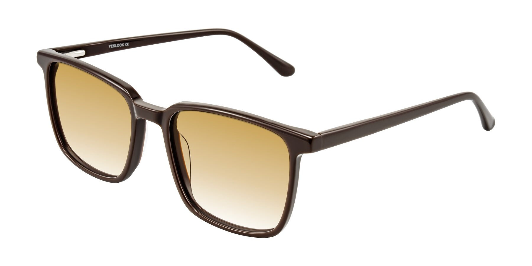 Angle of Murillo in Chocolate with Champagne Gradient Lenses