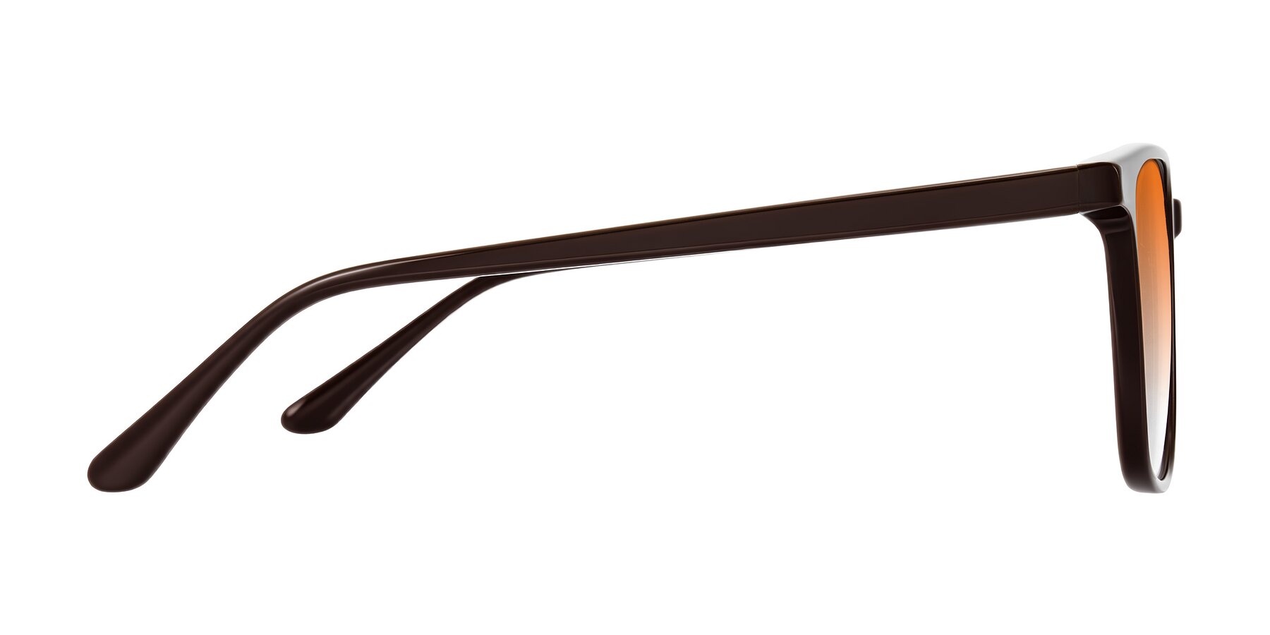 Side of Murillo in Chocolate with Orange Gradient Lenses