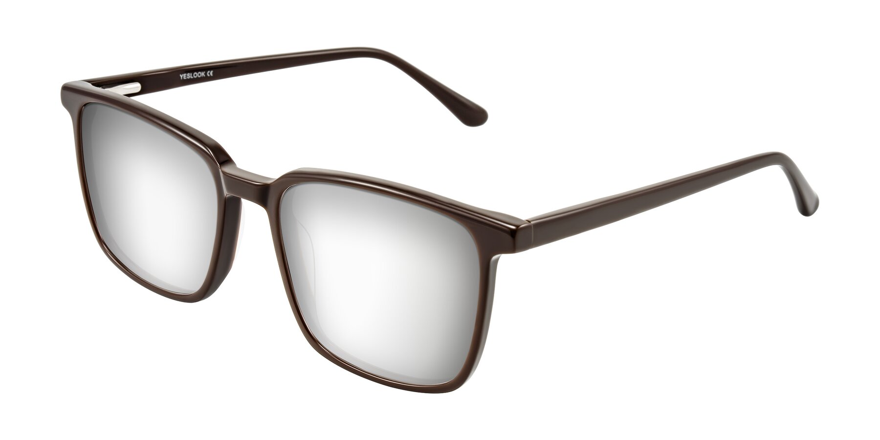 Angle of Murillo in Chocolate with Silver Mirrored Lenses