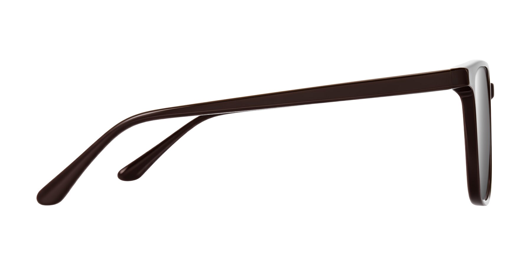 Side of Murillo in Chocolate with Silver Mirrored Lenses
