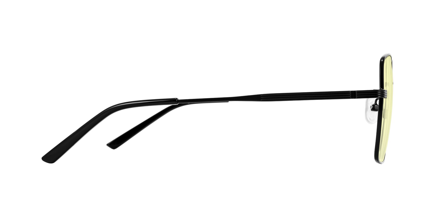 Side of Grafton in Matte Black with Light Yellow Tinted Lenses