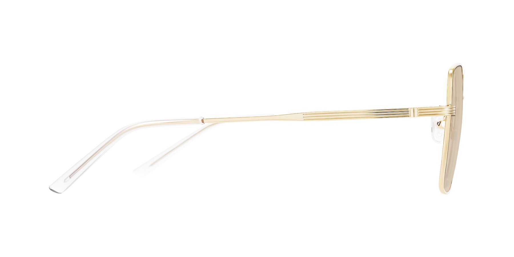 Side of Grafton in Light Gold with Light Brown Tinted Lenses