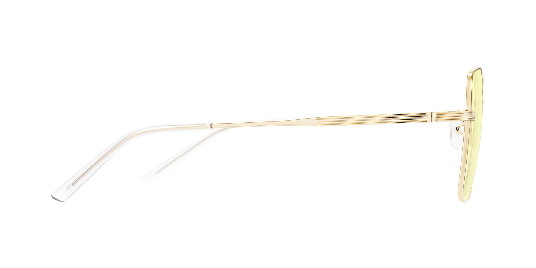 Side of Grafton in Light Gold with Light Yellow Tinted Lenses