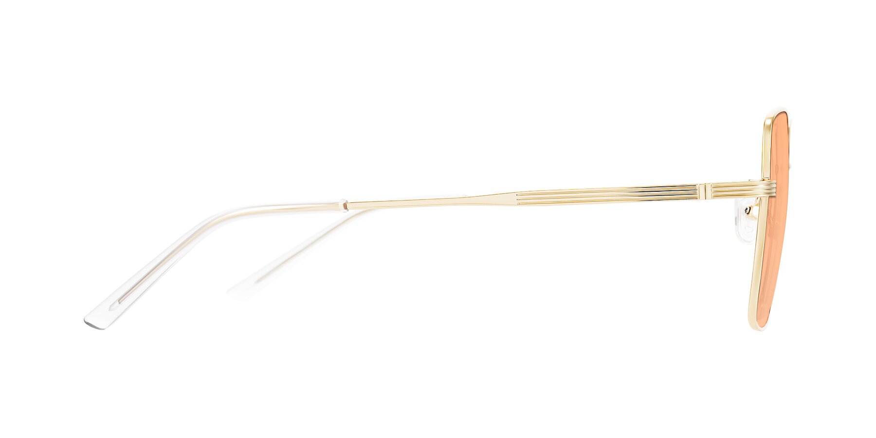 Side of Grafton in Light Gold with Light Orange Tinted Lenses