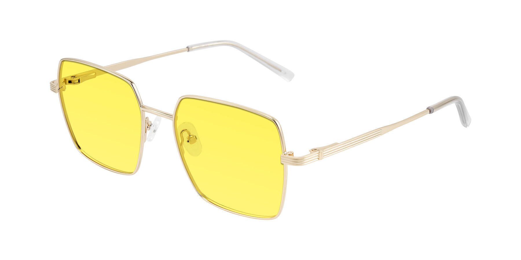 Angle of Grafton in Light Gold with Medium Yellow Tinted Lenses