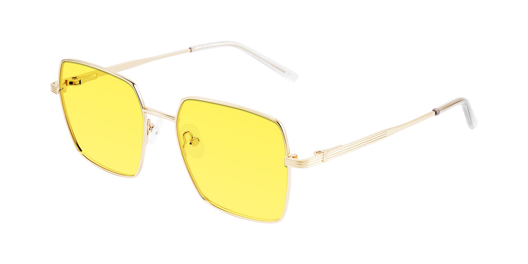 Angle of Grafton in Light Gold with Medium Yellow Tinted Lenses