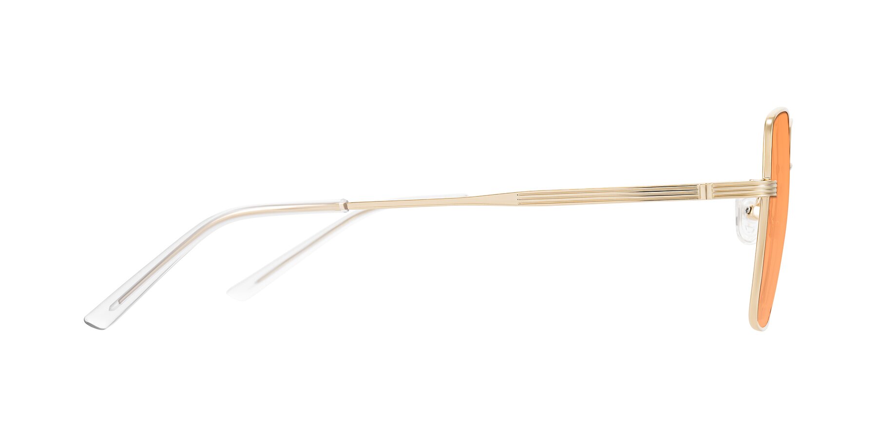 Side of Grafton in Light Gold with Medium Orange Tinted Lenses