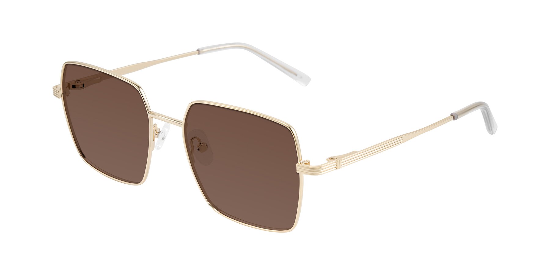 Angle of Grafton in Light Gold with Brown Tinted Lenses