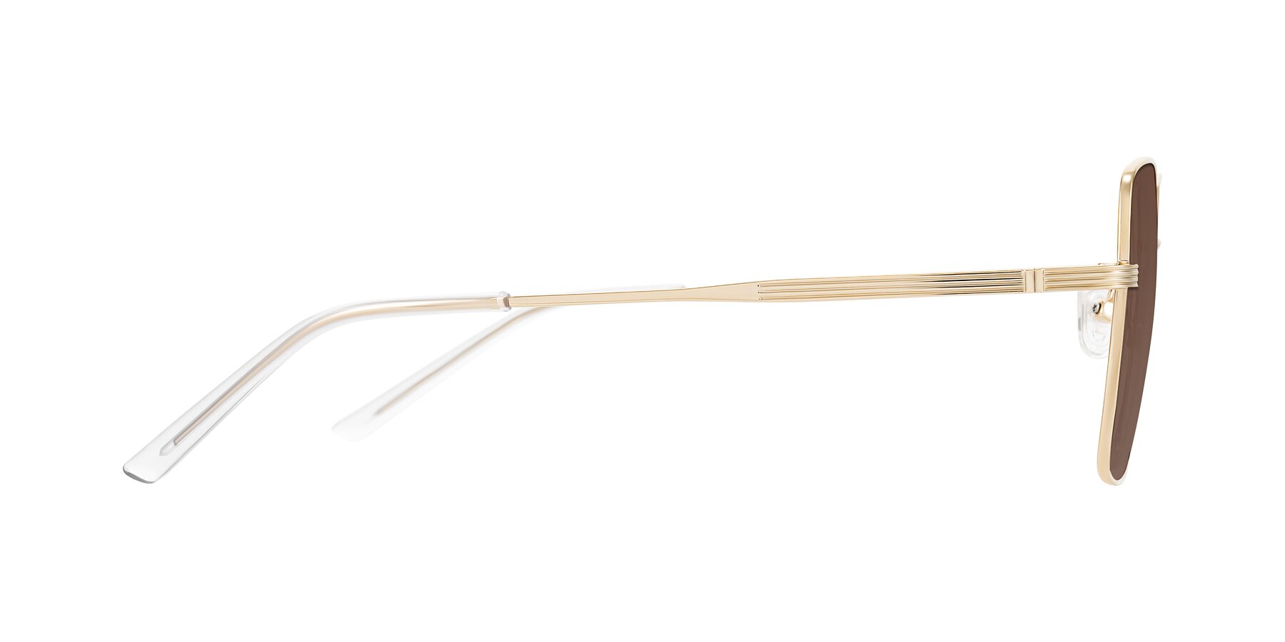 Side of Grafton in Light Gold with Brown Tinted Lenses