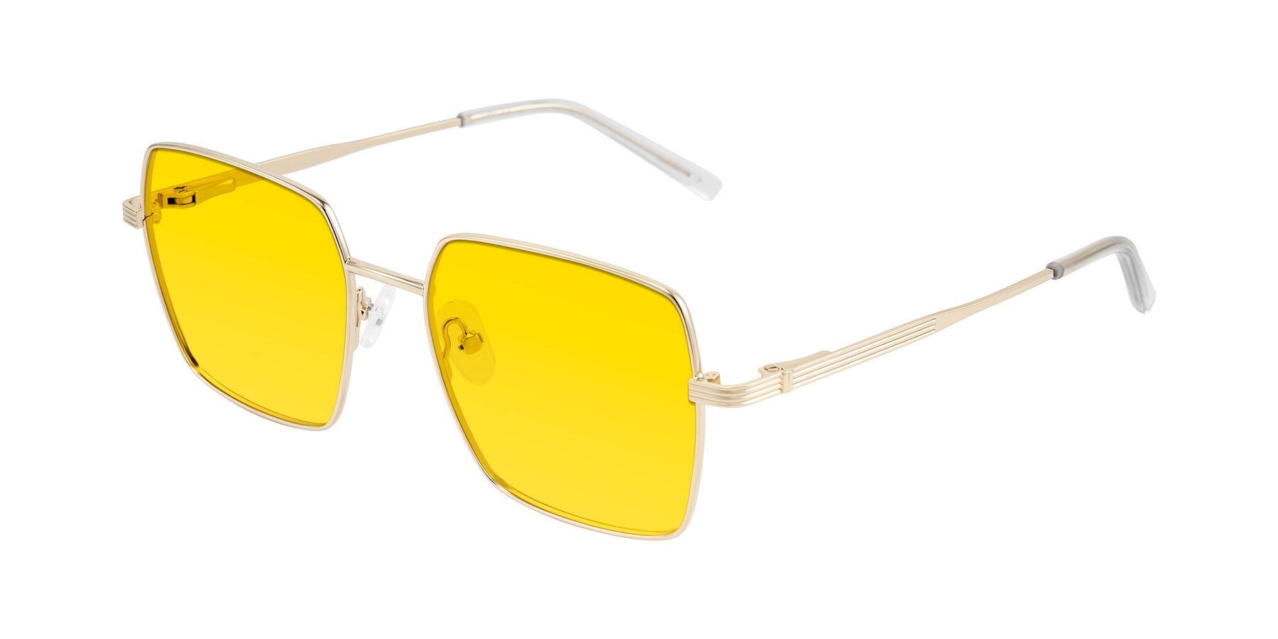 Angle of Grafton in Light Gold with Yellow Tinted Lenses