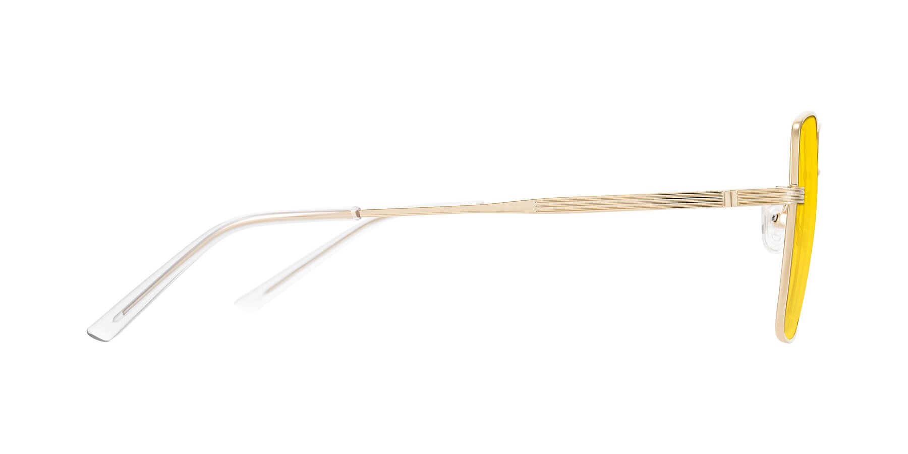 Side of Grafton in Light Gold with Yellow Tinted Lenses