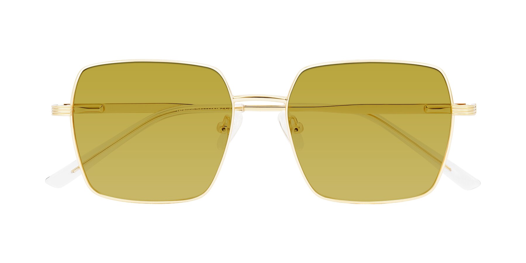 Folded Front of Grafton in Light Gold with Champagne Tinted Lenses