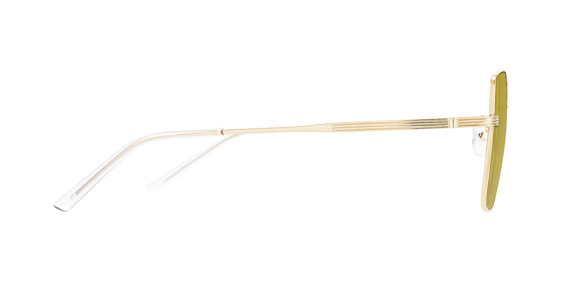 Side of Grafton in Light Gold with Champagne Tinted Lenses
