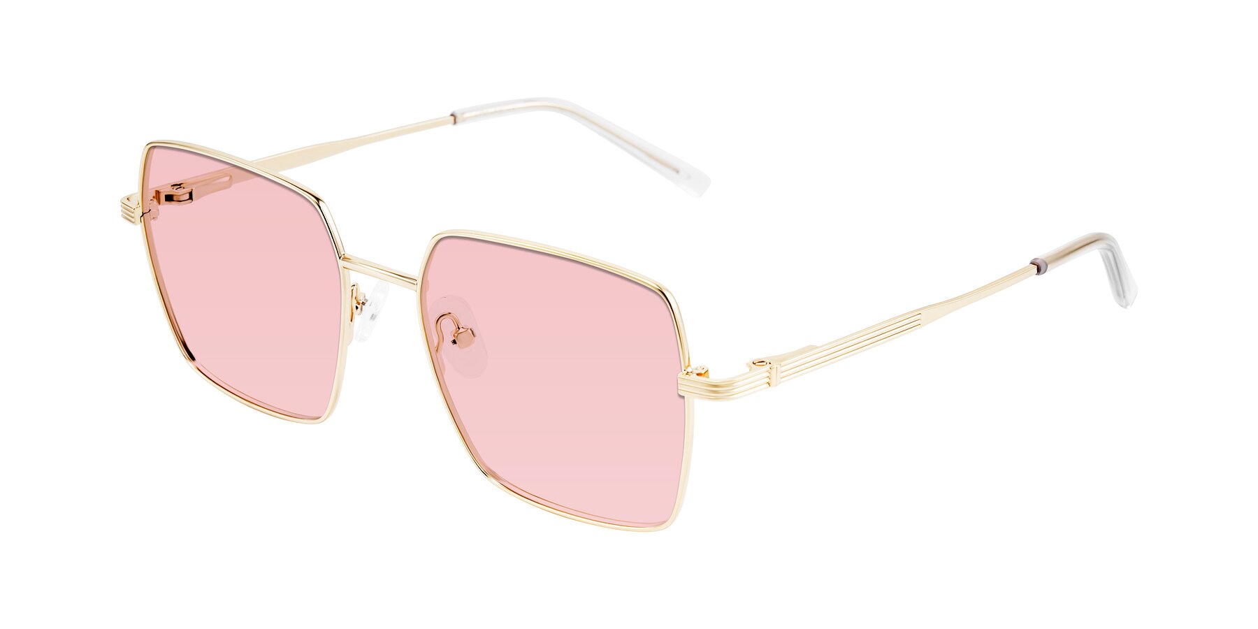 Angle of Grafton in Light Gold with Light Garnet Tinted Lenses