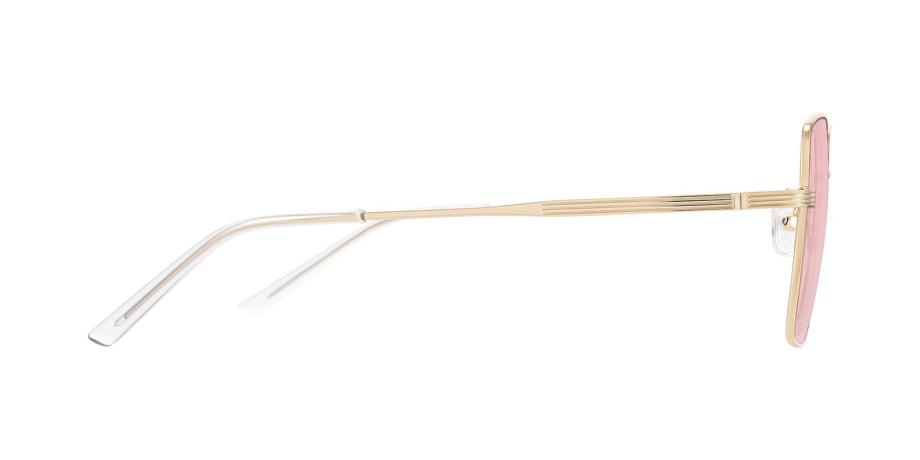 Side of Grafton in Light Gold with Light Garnet Tinted Lenses