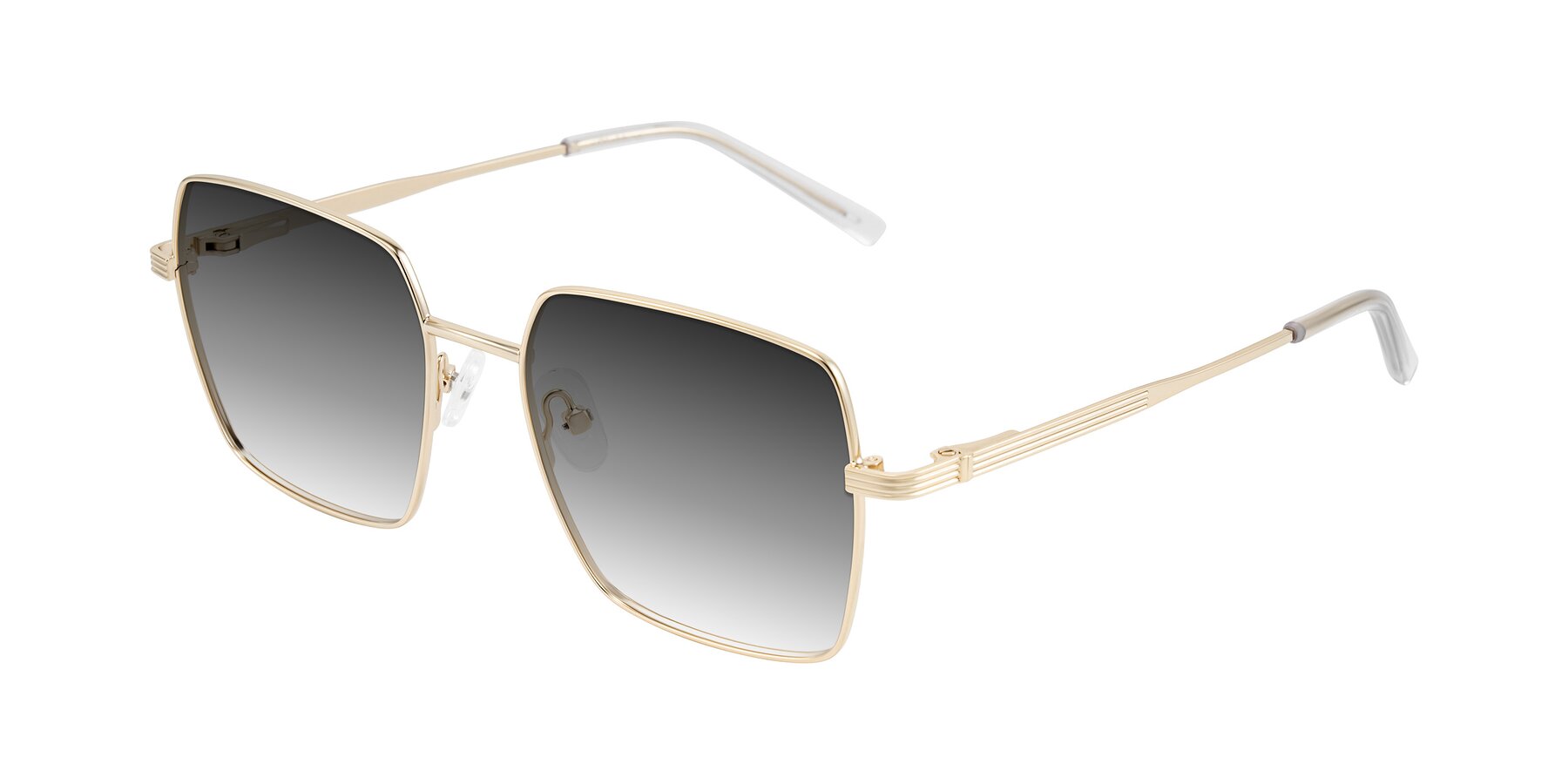 Angle of Grafton in Light Gold with Gray Gradient Lenses