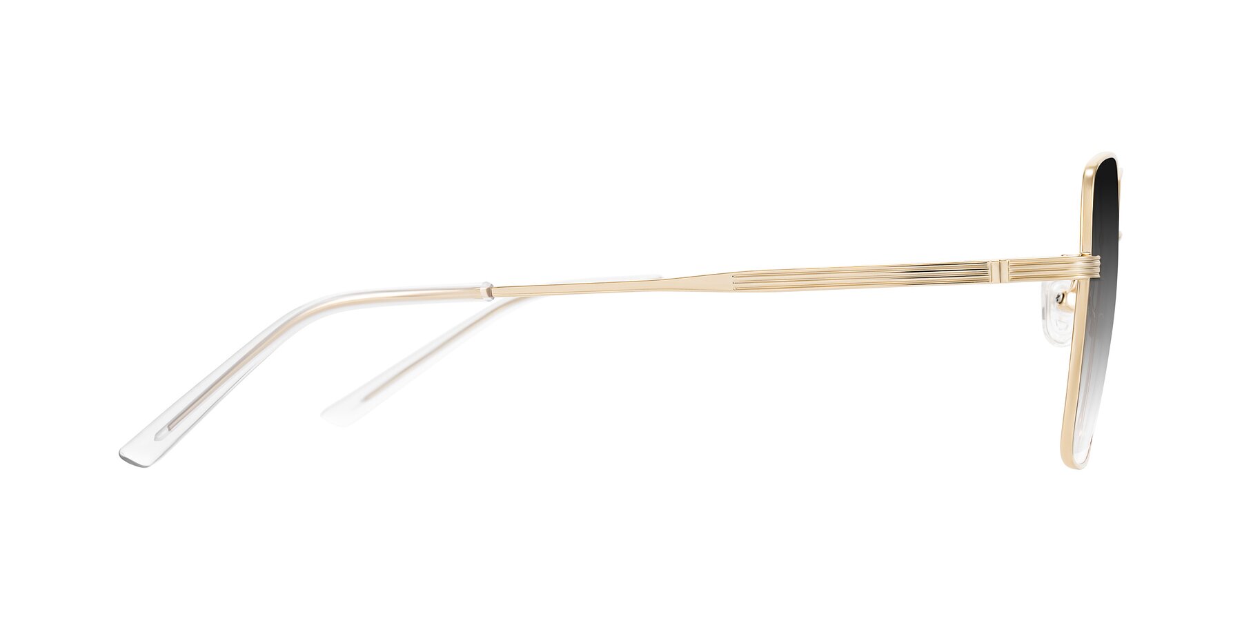 Side of Grafton in Light Gold with Gray Gradient Lenses