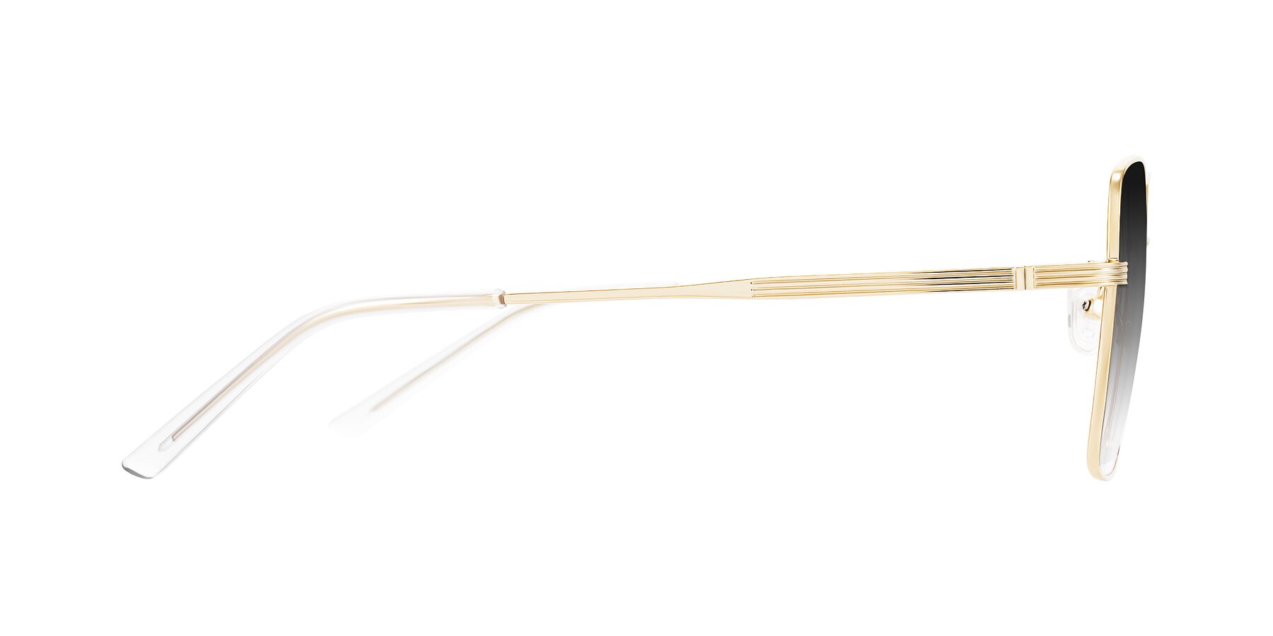 Side of Grafton in Light Gold with Gray Gradient Lenses