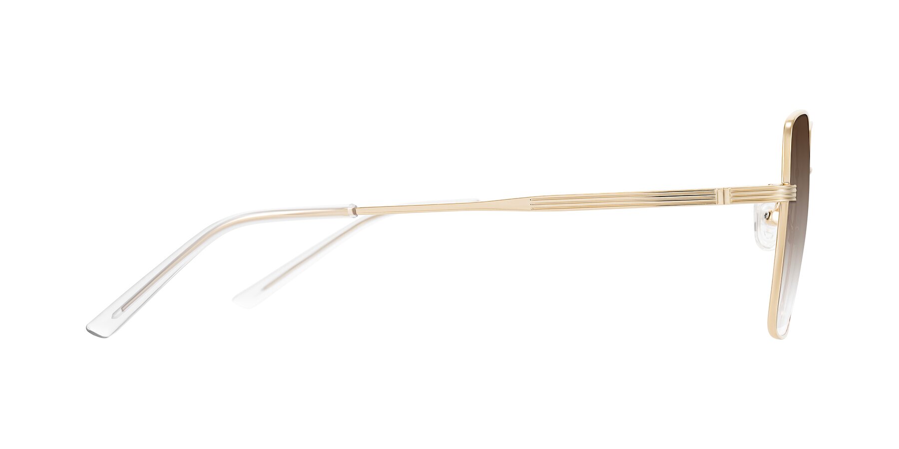 Side of Grafton in Light Gold with Brown Gradient Lenses