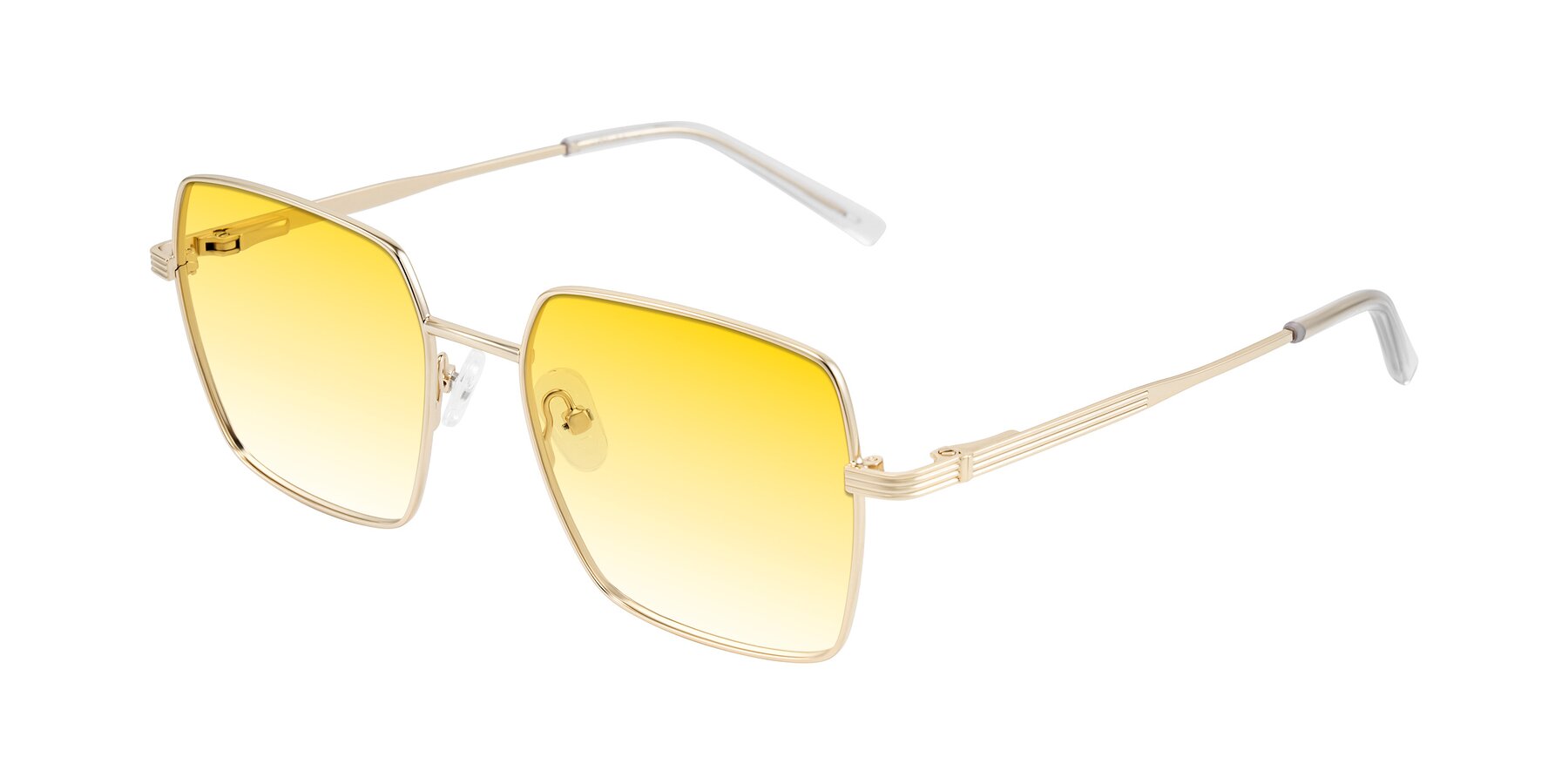 Angle of Grafton in Light Gold with Yellow Gradient Lenses