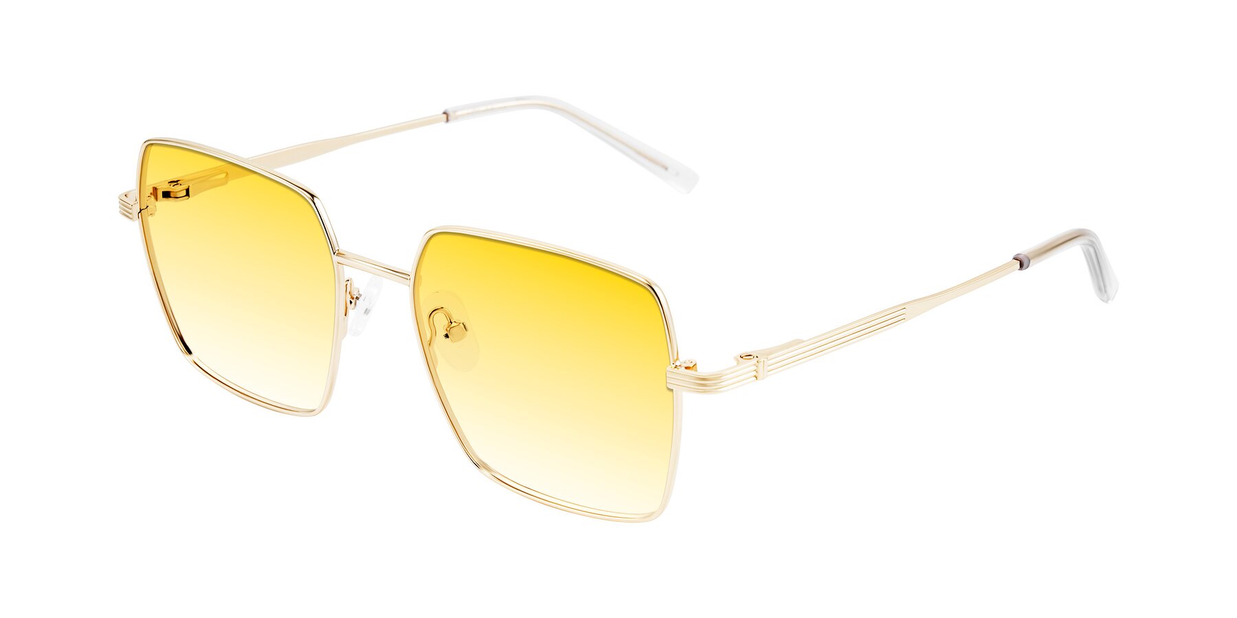 Angle of Grafton in Light Gold with Yellow Gradient Lenses