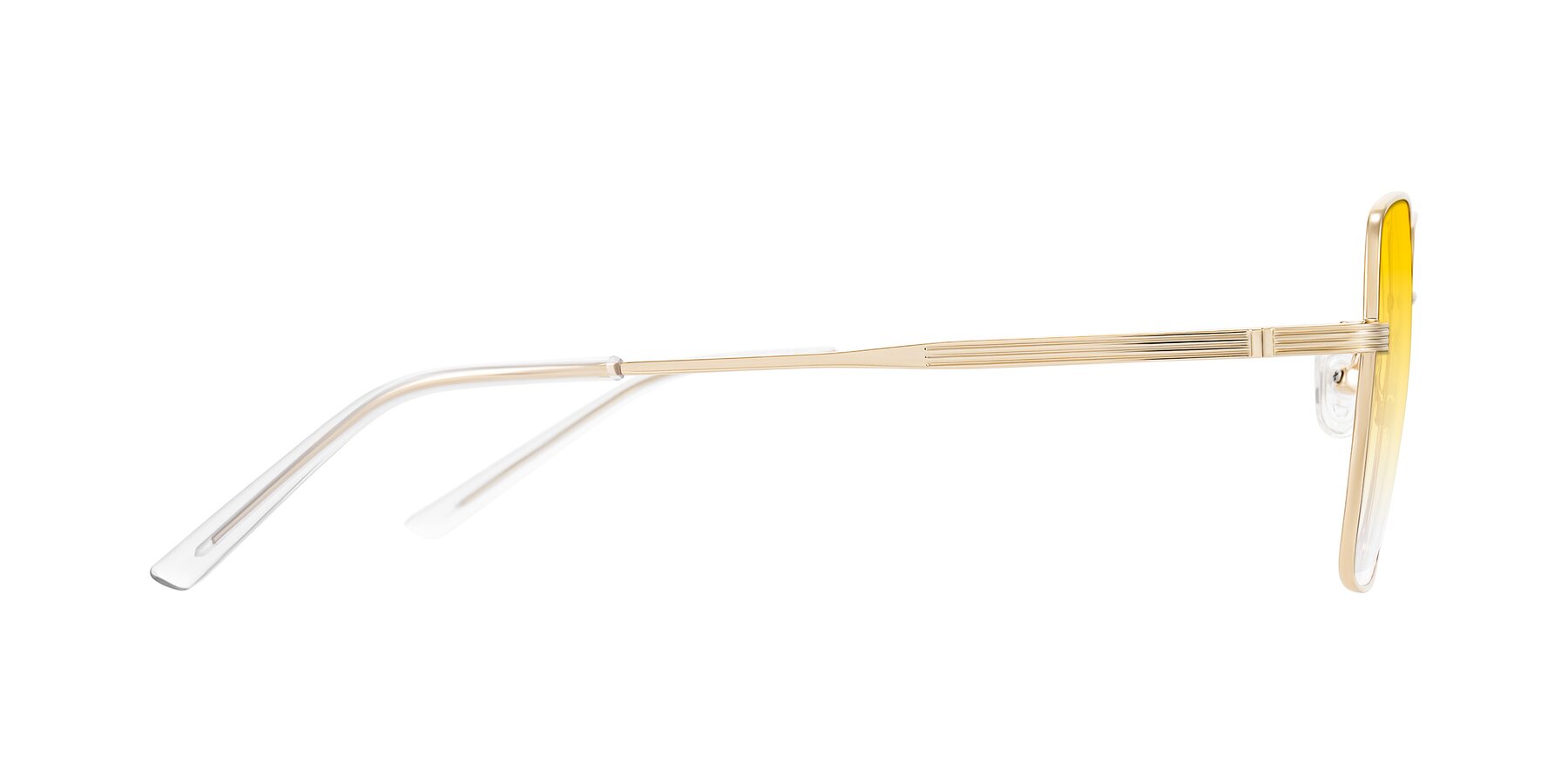 Side of Grafton in Light Gold with Yellow Gradient Lenses