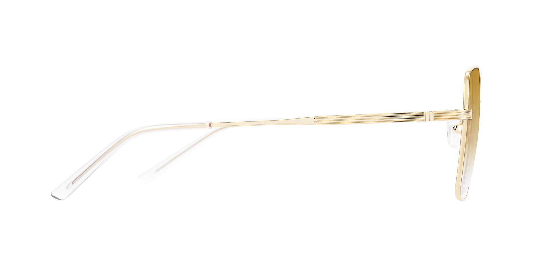 Side of Grafton in Light Gold with Champagne Gradient Lenses