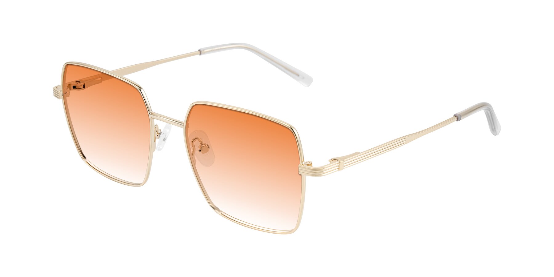 Angle of Grafton in Light Gold with Orange Gradient Lenses