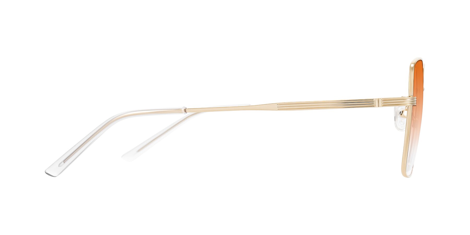 Side of Grafton in Light Gold with Orange Gradient Lenses