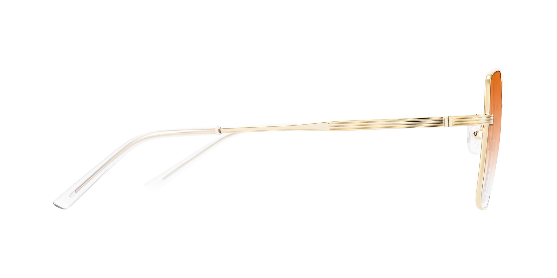 Side of Grafton in Light Gold with Orange Gradient Lenses