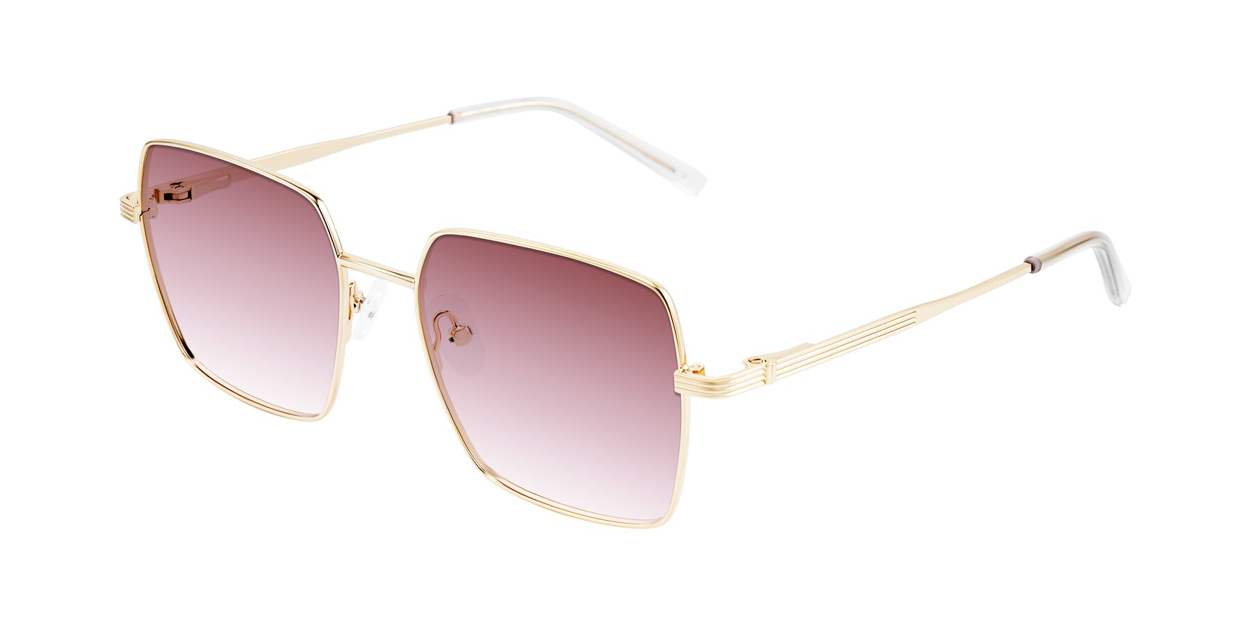 Angle of Grafton in Light Gold with Garnet Gradient Lenses