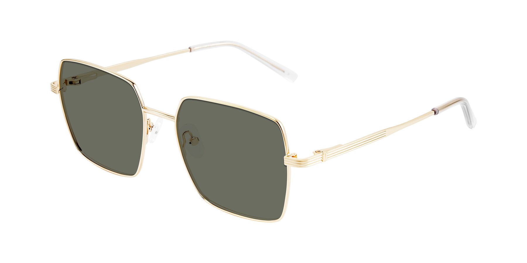 Angle of Grafton in Light Gold with Gray Polarized Lenses