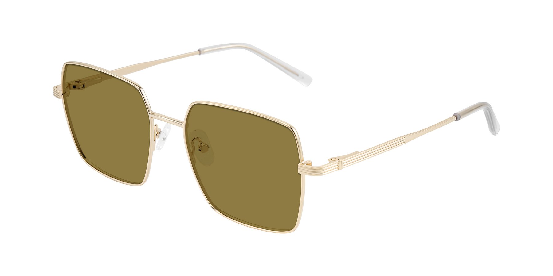 Angle of Grafton in Light Gold with Brown Polarized Lenses