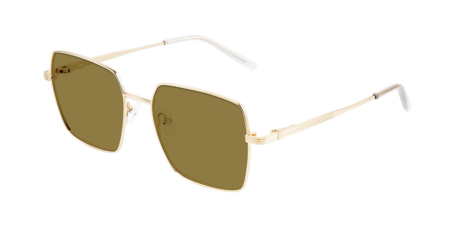 Angle of Grafton in Light Gold with Brown Polarized Lenses