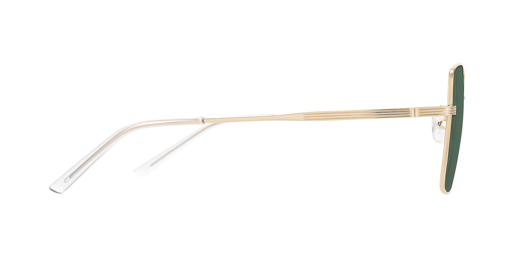 Side of Grafton in Light Gold with Green Polarized Lenses