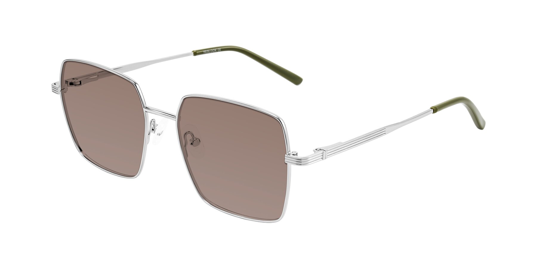 Angle of Grafton in Sliver with Medium Brown Tinted Lenses