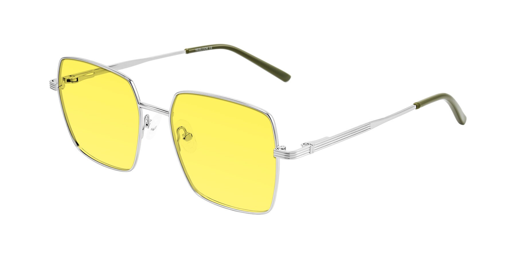 Angle of Grafton in Sliver with Medium Yellow Tinted Lenses