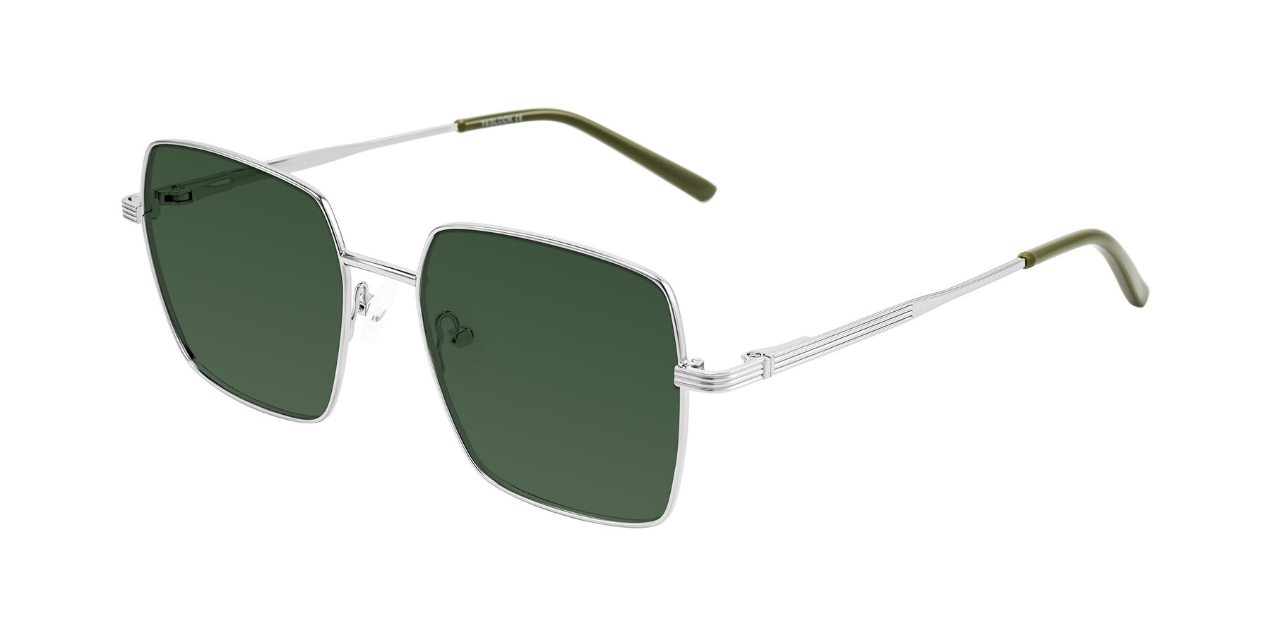 Angle of Grafton in Sliver with Green Tinted Lenses
